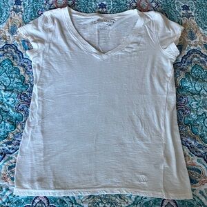 Aeropostale Classic Cream V-Neck Tee
